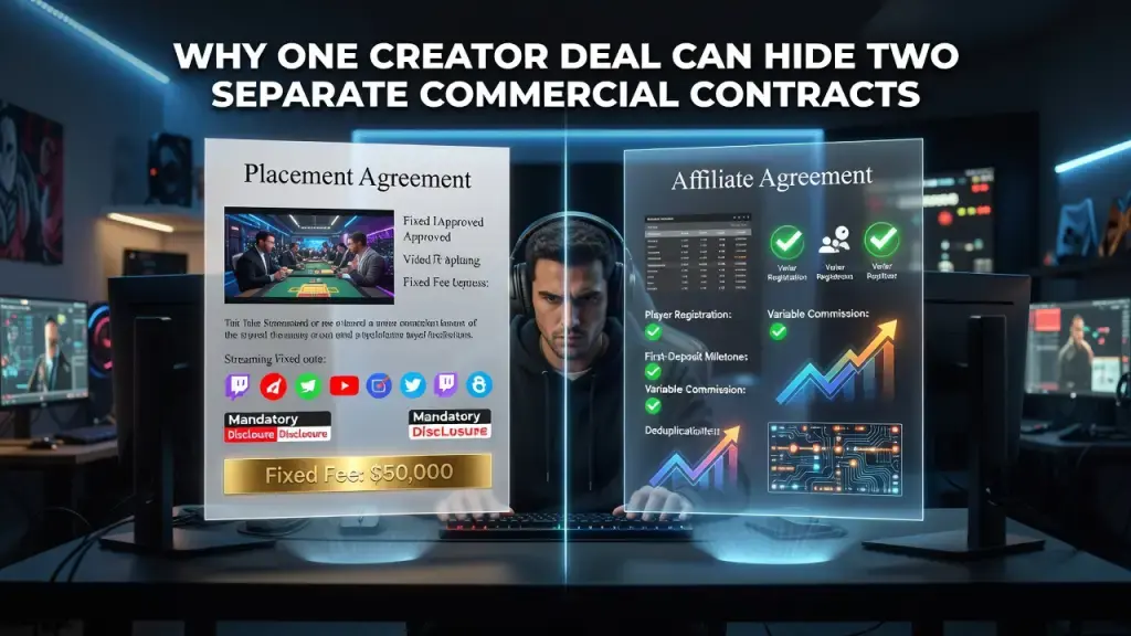 Why One Creator Deal Can Hide Two Separate Commercial Contracts