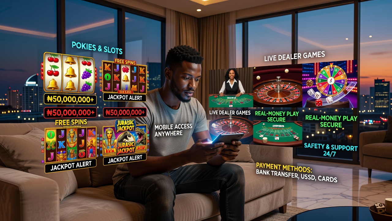 Online Casinos in Nigeria Explained: Pokies, Live Table Games, Mobile Access, Real-Money Play, Safety, Support and Payment Methods