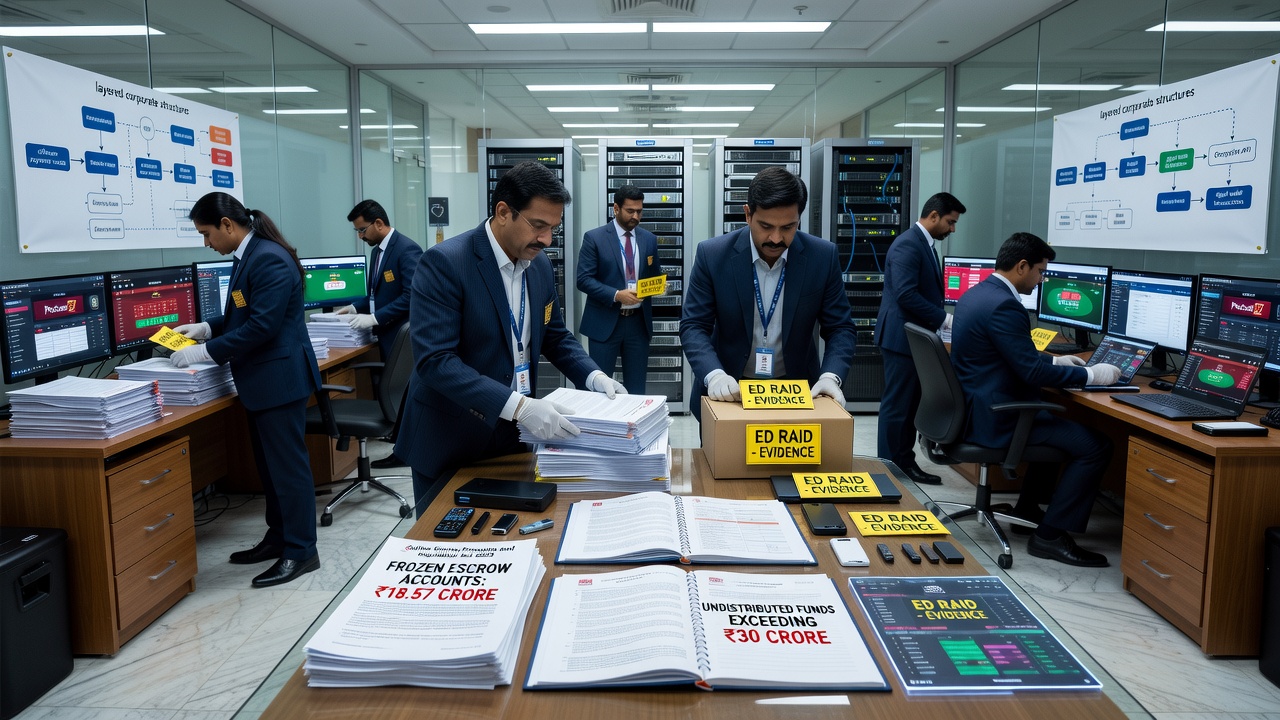 ED Raids Gameskraft-Linked Firms in ₹1,000 Crore Betting Probe