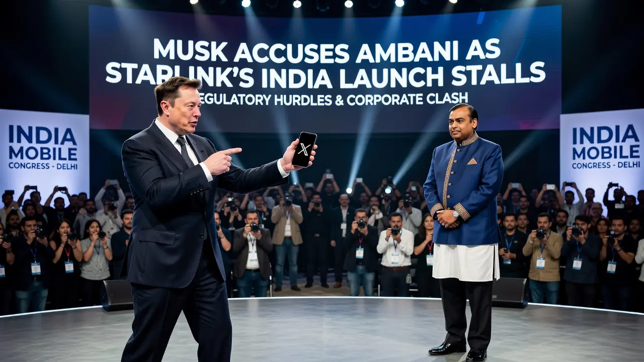 Musk Accuses Ambani as Starlink's India Launch Stalls