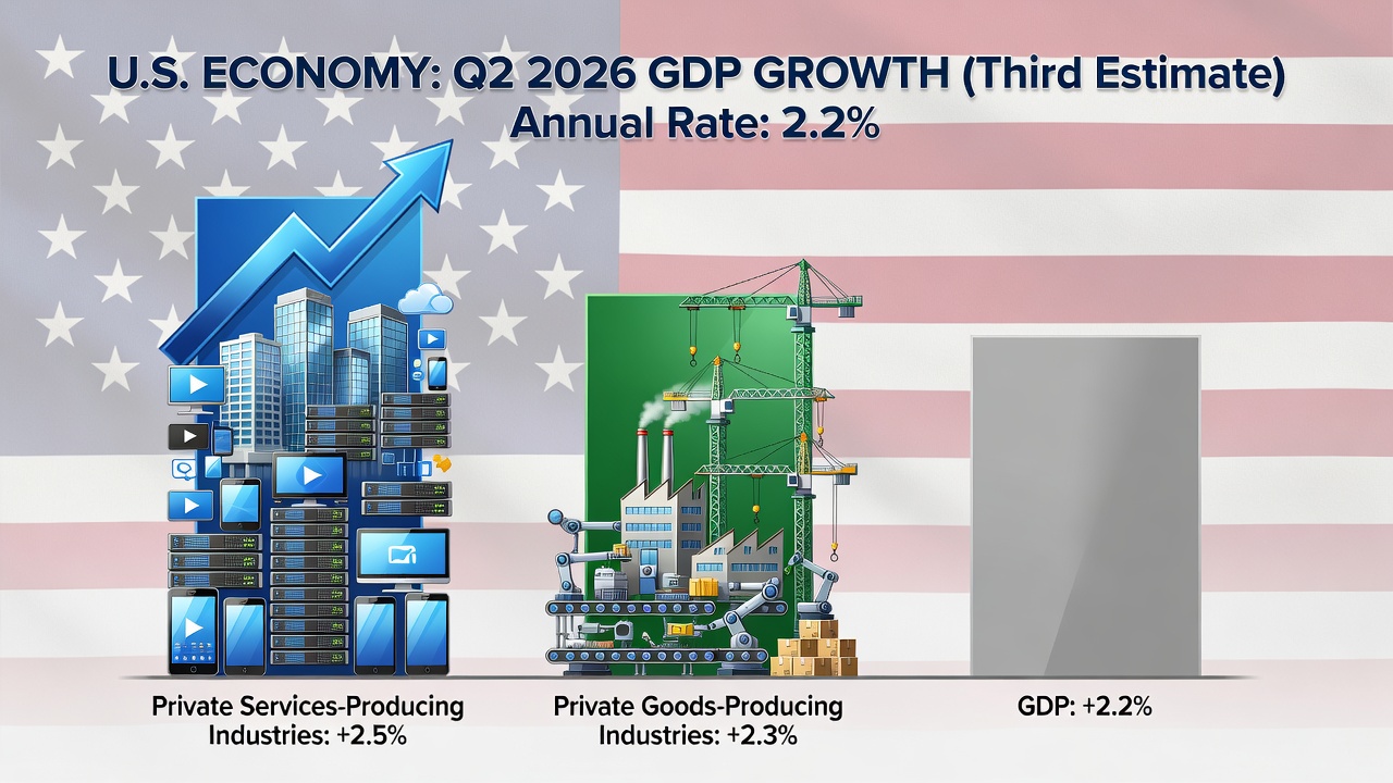 Services and Industry Output Drove Second-Quarter GDP Growth