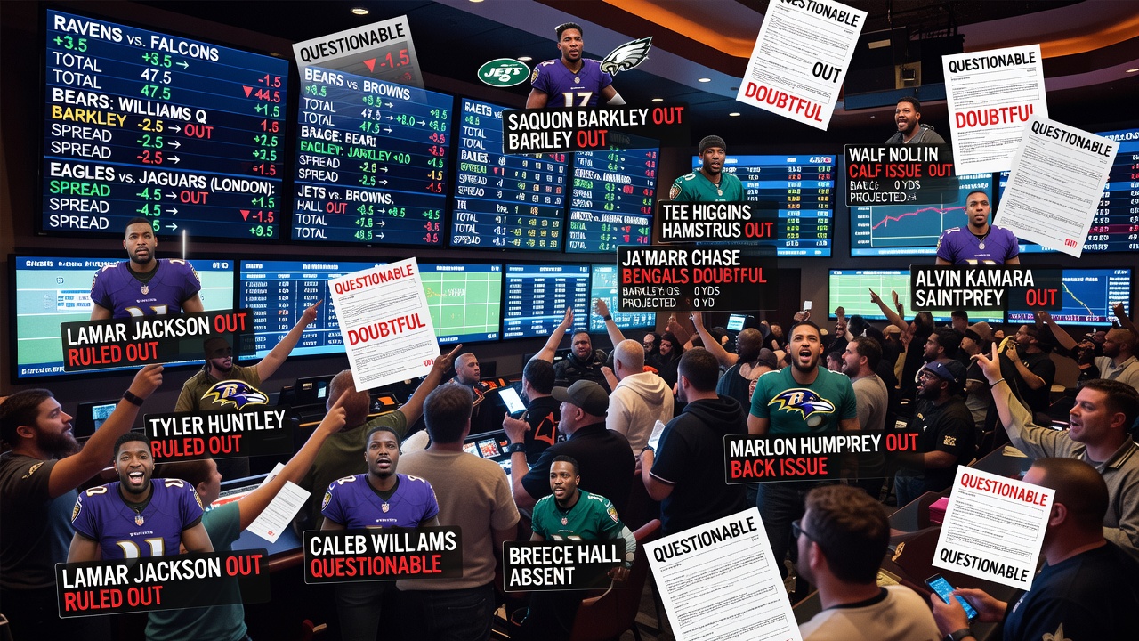 NFL Injury Reports Reshape Week 5 Betting Markets Across the League