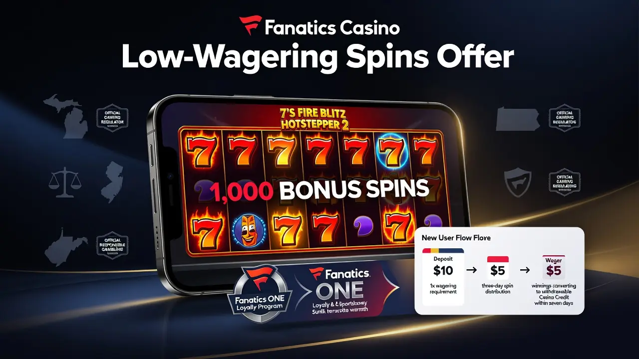 Fanatics Casino Rolls Out Low-Wagering Spins Offer for New Users
