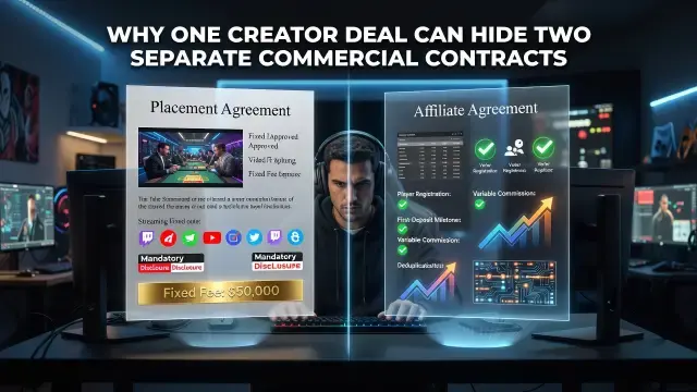 Why One Creator Deal Can Hide Two Separate Commercial Contracts
